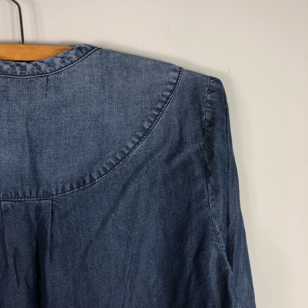 Anthropologie Cloth & Stone Chambray Popover 410 - Picture 7 of 9